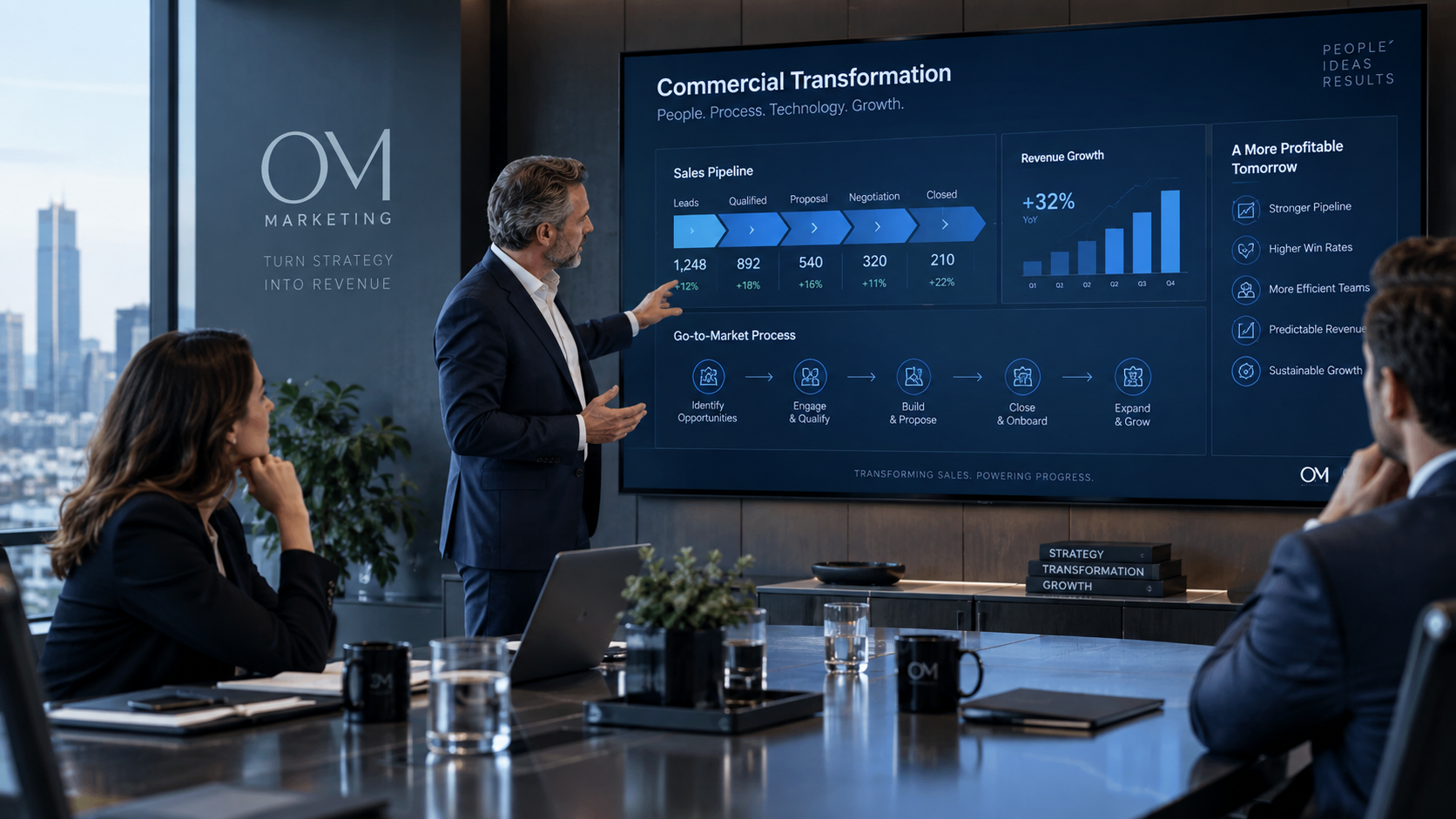 Consultoría estratégica de transformación comercial B2B